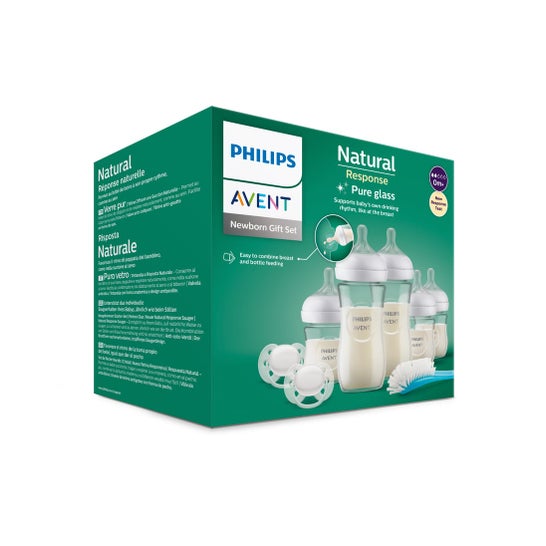 Philips AVENT Conjunto Presente Natural Response Newborn Vidro 5 unid.