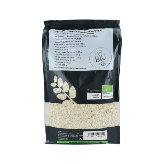 Ecosana Flocos de Aveia Finos Integrais Sem Glúten Bio 1 kg