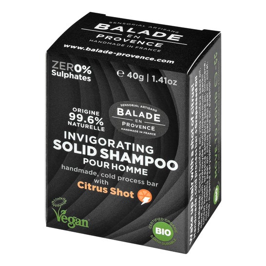 Balade en Provence Champô Sólido Energizante Homem Bio 40 g