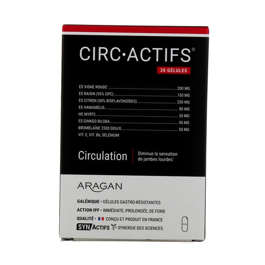Synactives Circactifs Circulação 30 glules