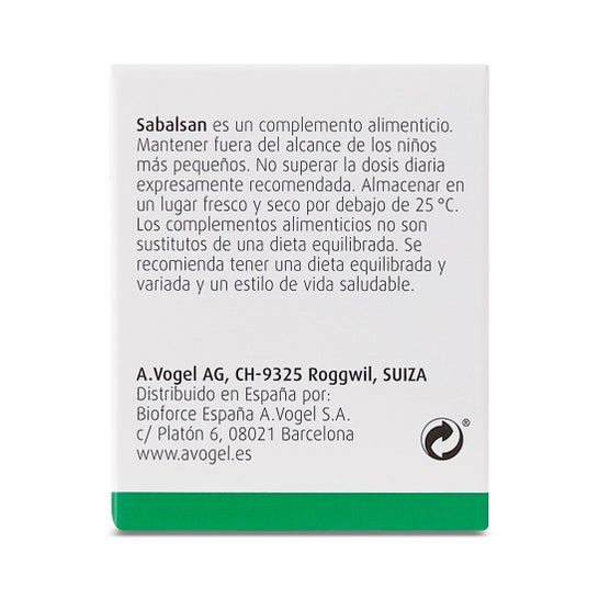 Sabalsan A Vogel 30 Cápsulas