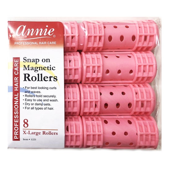 Annie Mag Rolls Grande Rosa 1221 8 Unidades