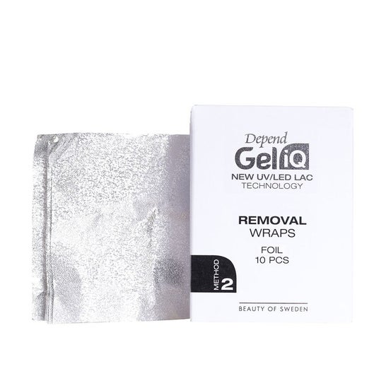 Depend Gel IQ Removal Wraps Foil Method 2 Quitaesmaltes 10uds