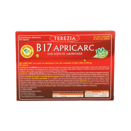 Terezia B17 Óleo de damasco 60caps