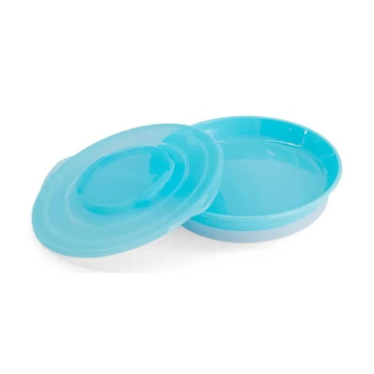 Prato de Bolo Twistshake Azul +6 Meses 1 peça Prato de Bolo Twistshake Azul +6 Meses 1 peça