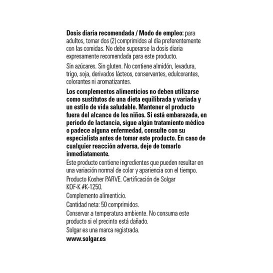 Solgar Cálcio Magnésio Cit 50c