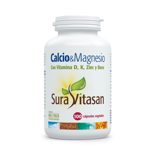 Sura Vitasan Cálcio & Magnésio + D + K + Zinco + Boro 100 caps