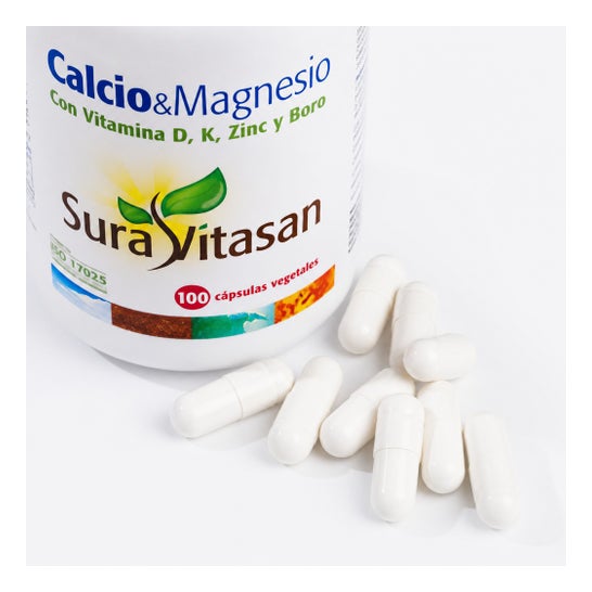 Sura Vitasan Cálcio & Magnésio + D + K + Zinco + Boro 100 caps