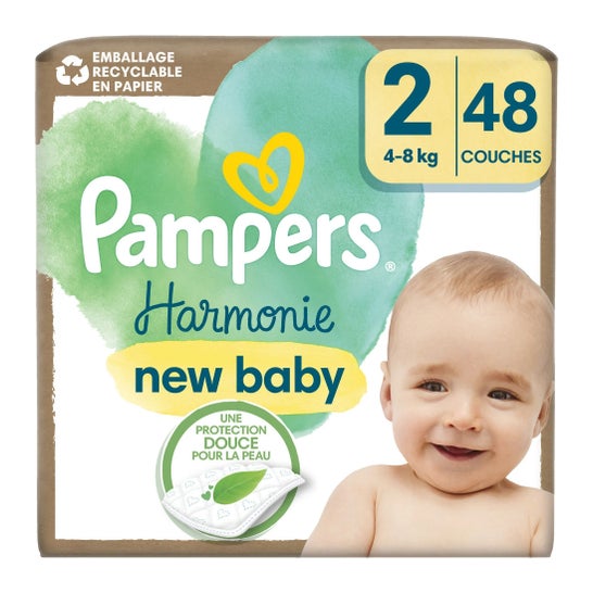 Pampers Harmonie Fraldas T2 4-8kg 48uds