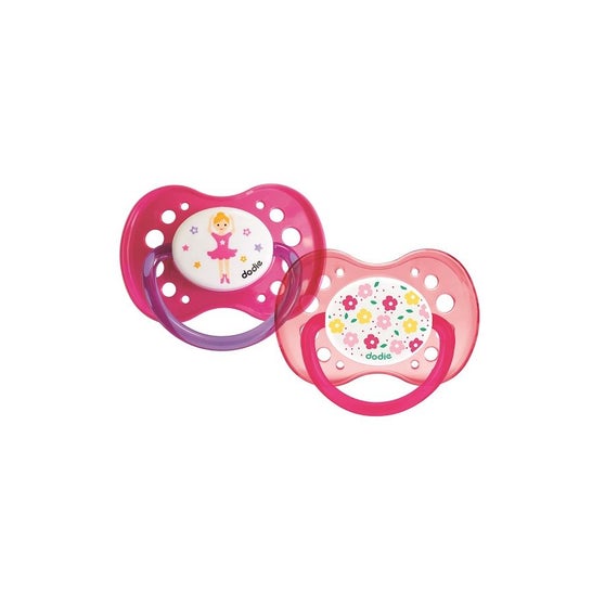 Dodie Pacifier A47 +18 Meses Duo Girl 2 Unidades