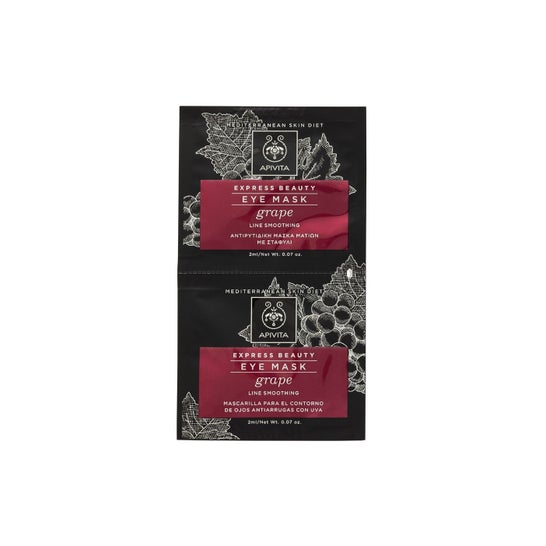 Apivita Express Mascarilla Facial Uvas 2x8ml