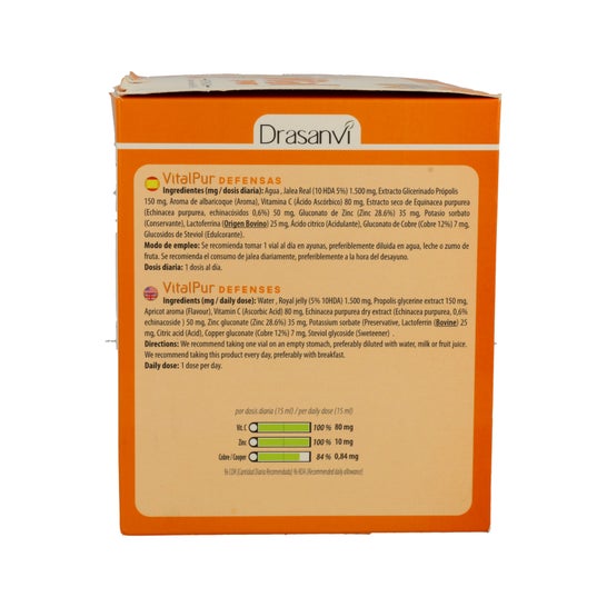 Drasanvi Vitalpur Geleia real defesas 20udsx15ml