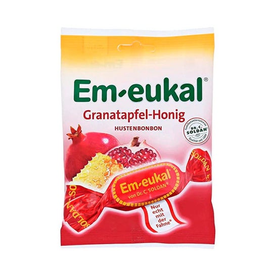 Em-Eukal Rebuçados Romã Mel Tosse 75g