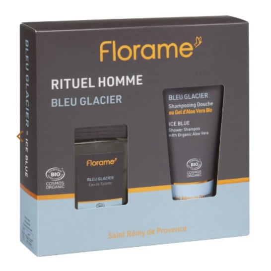 Florame Bleu Glacier Bio Coffret Edt + Champô de Banho