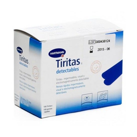 Tiritas Bluemetal Detectables 100uds