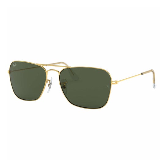 Ray-Ban Caravan 0Rb3136 Gold Green 1ud