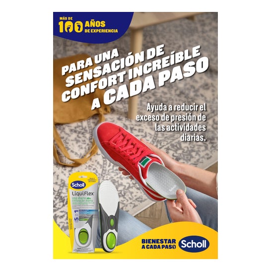 Scholl LiquiFlex Plantillas Soporte Diario Talla 1 1 Par