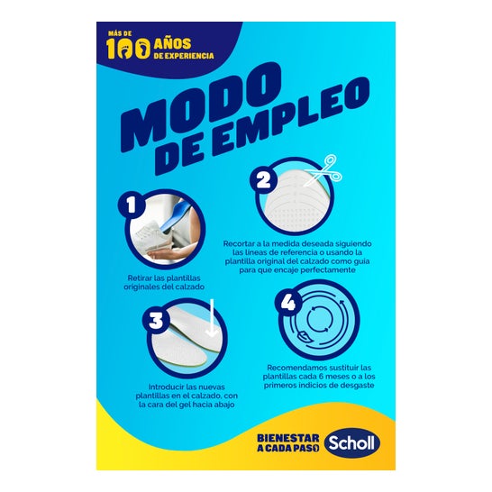Scholl LiquiFlex Plantillas Soporte Diario Talla 1 1 Par