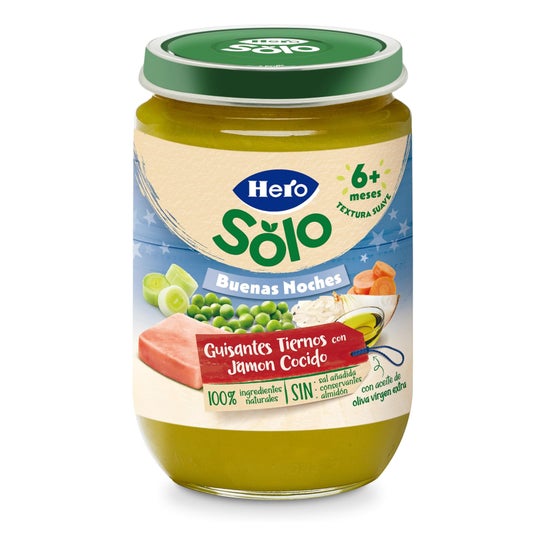 Hero Baby Boião Boa Noite Ervilhas e Fiambre 190 g
