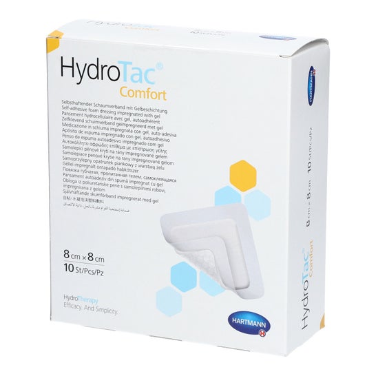Hydrotac Comfort Apósitos Adhesivos 8cmx8cm 10uds