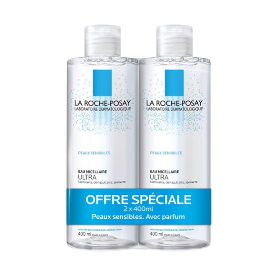 La RochePosay Ultra Sensitive Skin Micellar Water 400ml lote de 2