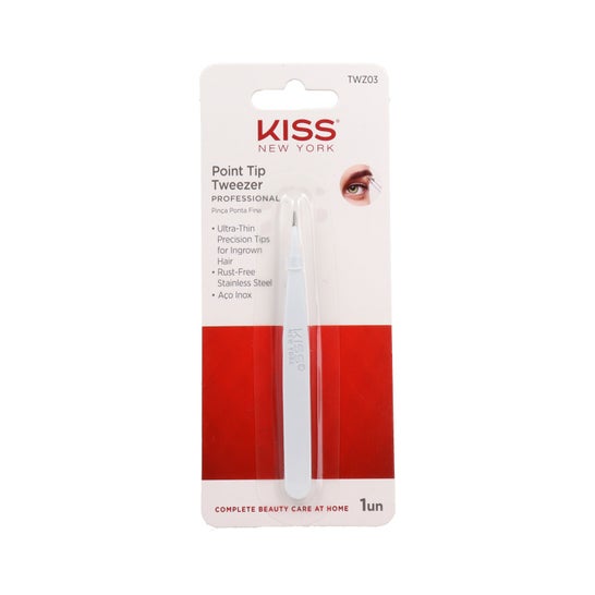 Red By Kiss KNY Point Tip Tweezer Professional 1 Unidade