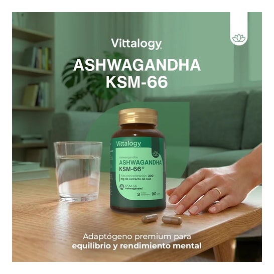 Vittalogy Ashwagandha KSM-66 90 cápsulas