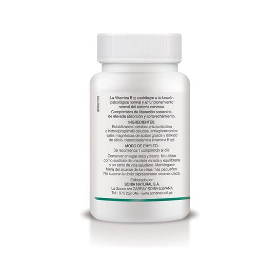 Soria Natural Vitamina B12 250mg Vegan 200comp