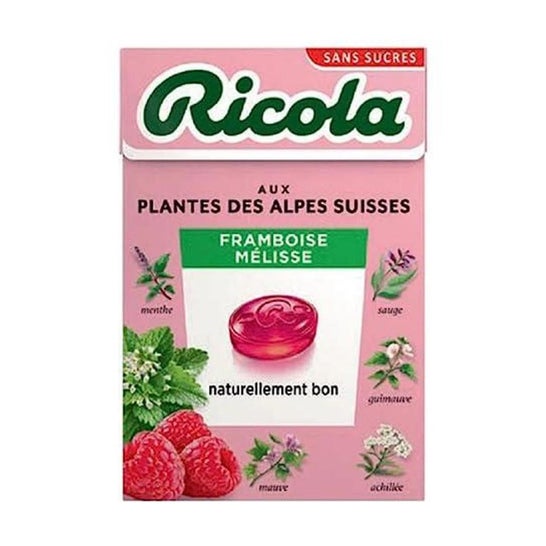 Ricola Caramelo Framboesa Melisa Sem Açúcar 50g