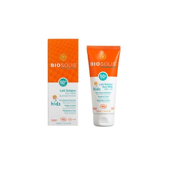 Biosolis Facial e Corpo Solar Leite Kids Spf50 + 100ml.