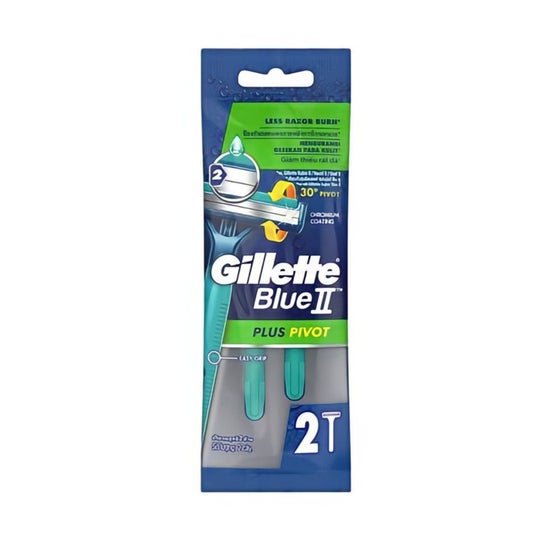 Gillette Blue Ii Plus Slalom Lâmina de Barbear Descartável 5 Unidades