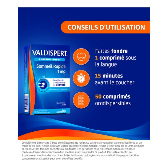 Valdispert Sono Rápido 1mg 50comp