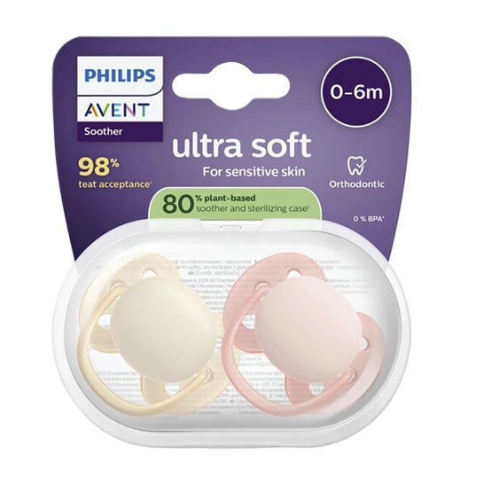 Philips Avent Conjunto de Chupetas Ultra Soft 0-6 Meses 4 unid.