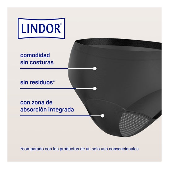 Lindor Lady Ropa Interior Lavable Menstruación y Pérdidas de Orina Talla L