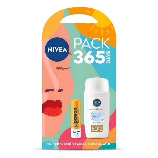 Nivea Pack 365 Days Liposan + Sun Fluido Diário Invisível Spf50+
