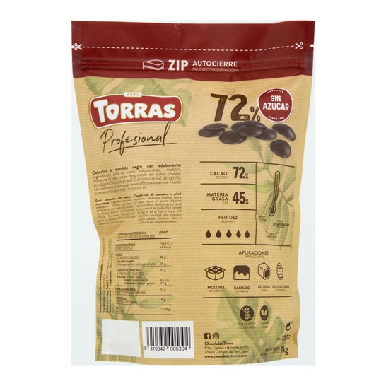 Torras Chocolate 70% Revestimento de Cacau 1kg