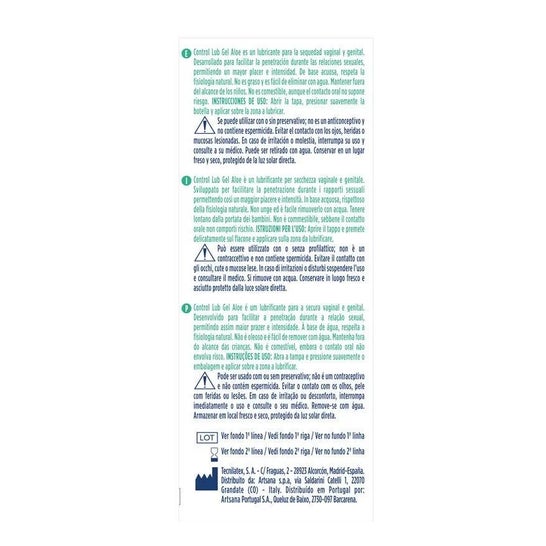 Gel Lubrificante Control Aloé Vera 75Ml Gel Lubrificante Control Aloé Vera 75Ml