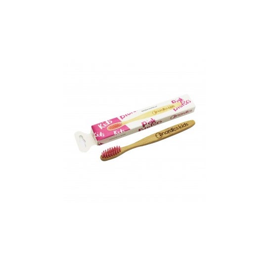 Nordics Escova de Dentes de Bambú Crianças Rosa 1ud