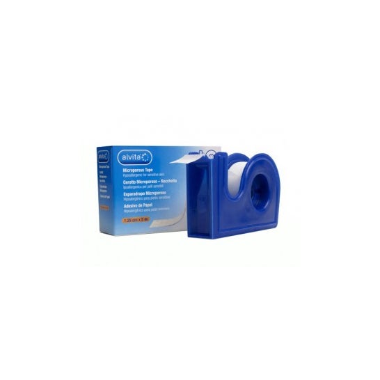 Fita microporosa de Alvita com dispensador 5mx1.5cm 1ud