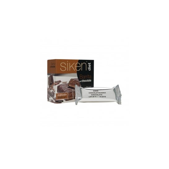 Siken Diet barra de chocolate com sabor a chocolate 5 pcs