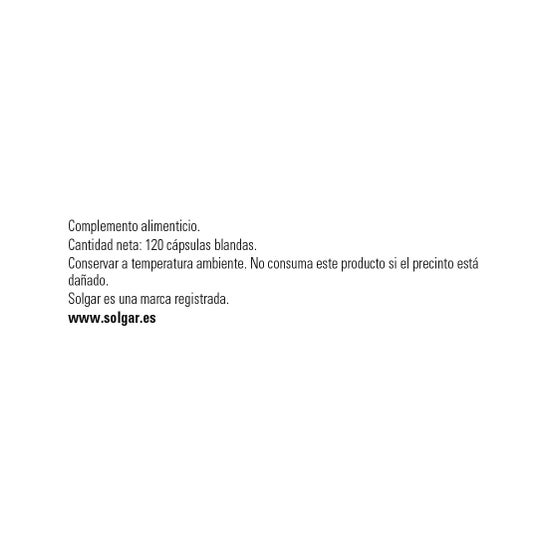 Solgar Omega 3 Alta Concentração 120 Cápsulas