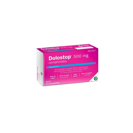 Dolostop 500mg Paracetamol 20comp Dolostop 500mg Paracetamol 20comp