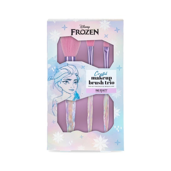 Mad Beauty Frozen Crystal Makeup Brush Trio Set