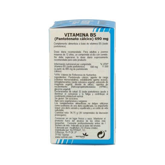 Ajuda de Saúde Vitamina B5 690mg