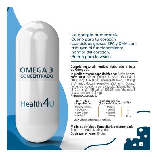 H4u Omega 3 1418,9mg 30caps Soft