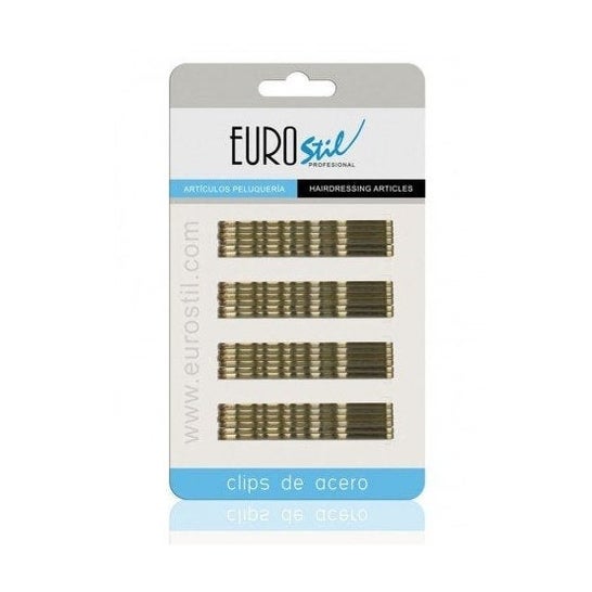 Clips de aço Eurostil 50 Mm Bronze 24pcs