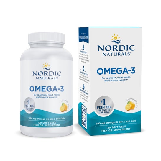 Nordic Naturals Omega-3 690mg Limão 120caps
