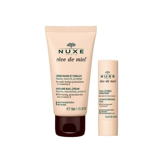 Nuxe Rêve de Miel Pack Creme Mãos 30ml + Batom 4g