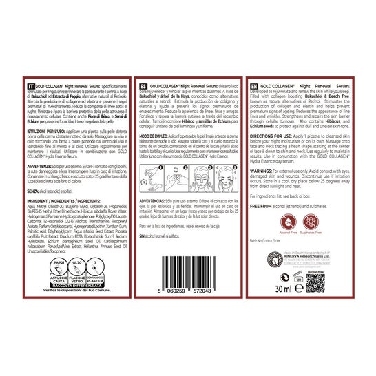 Gold Collagen Night Renewal Serum 30ml Gold Collagen Night Renewal Serum 30ml