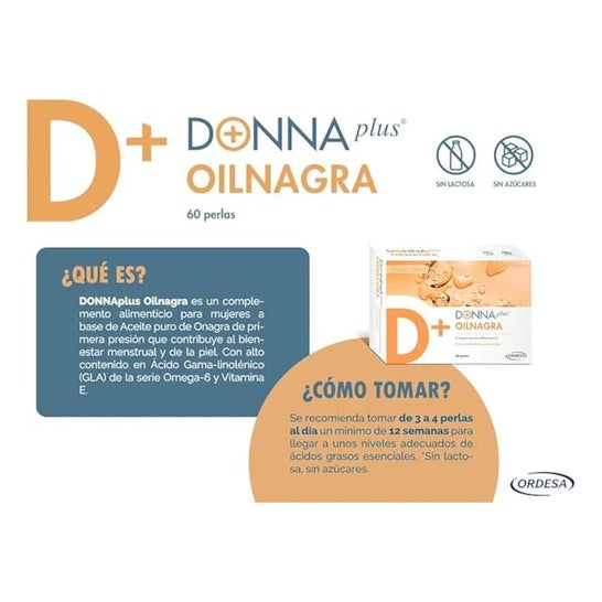 DonnaPlus + óleo de prímula 60 pérolas DonnaPlus + óleo de prímula 60 pérolas